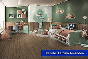 Piso Laminado Eucafloor - Lamina Amendoa - Linha Prime Click