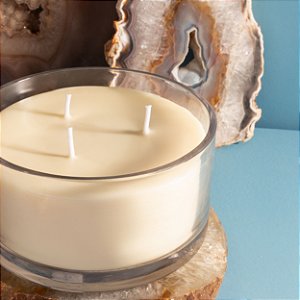 Vela Aromática de 1kg com Três Pavios de Algodão