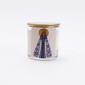 Vela aromática coleção sagrada 200g Chá branco - Nossa Senhora Aparecida