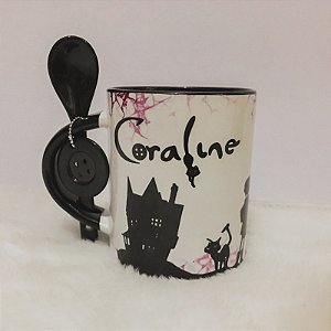 Caneca Coraline - Neil Gaiman