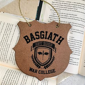 Placa Logo da Escola Basgiath | Fourth Wing - Quarta Asa