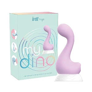 My Dino vibrador com ondas de pressão e estimulo do PontoG rosa