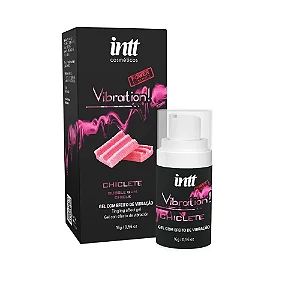 Vibration power chiclete gel com efeito de vibração, pulsação e aquecimento 17ml