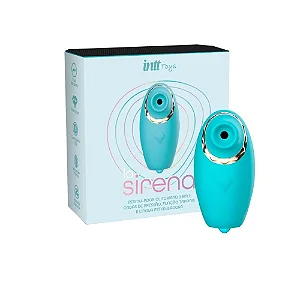 La Sirena vibrador 3 em 1, língua estimuladora, ondas de pressão e função tapping azul tifany