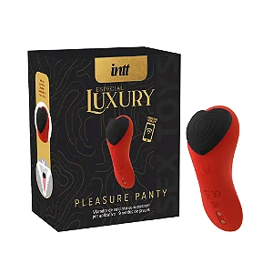 Vibrador Massageador de Calcinha - 9 Vibrações + Controle Remoto - Pleasure Panty - cor Vermelho