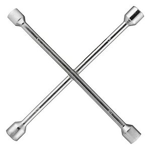 Chave De Roda Cruz 4 Bocas Tipo Cruz Universal Estrela Carro 17 19 21 23mm