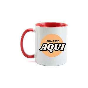 Caneca Porcelana Colorida