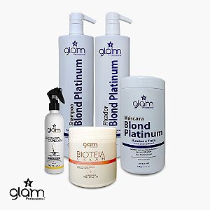 Combo Recovery 240ml + Bioteia + Kit Blond Platinum - Glam