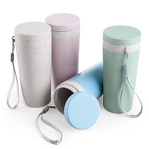 Copo Fibra de Bambu 350ml Personalizado 50 Peças