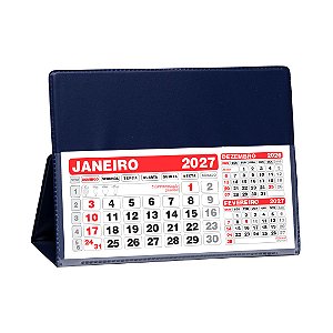 Calendário de Mesa Pequeno PVC Personalizado