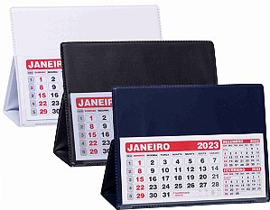 Calendário de Mesa Pequeno PVC Personalizado 100 Peças