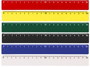 Régua Plástica 20 Centímetros Personalizada 100 Peças