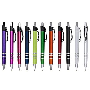 Caneta Plástica Personalizada 100 Peças
