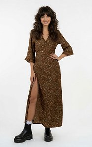 Vestido Dayse Envelope Marrom