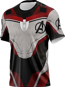 Camiseta Vingadores Avengers Super Herói Tecido Dryfit