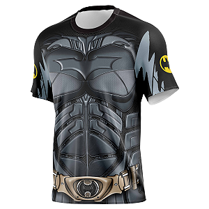 Camiseta Batman Super Herói Tecido Dryfit