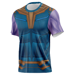 Camiseta Thanos Super Herói Tecido Dryfit
