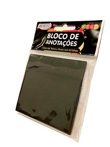 Bloco de anotações -  Preto - Quadrado - 50 folhas