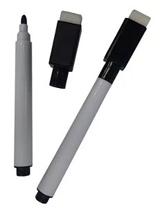 Caneta para quadro branco com apagador e imã