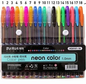 Caneta de Gel - Neon Color - 1.0mm