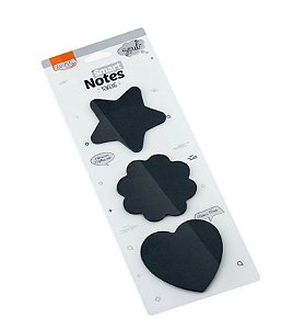 Bloco Adesivo 70x70mm- 75 Folhas - Tokens Preto