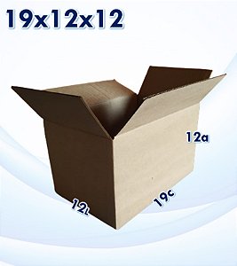 10 Caixas de Papelão 19x12x12 Tipo Maleta