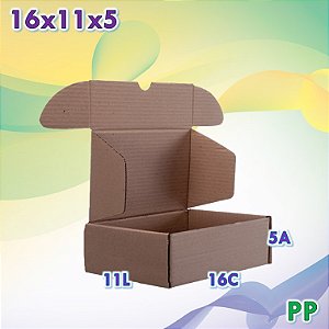 10 Caixas de Papelão 16x11x5 montável