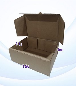 10 Caixas de papelão 16x11x6 Montável