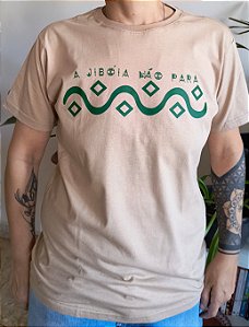 Camisa A Jibóa Não Para - cor bege
