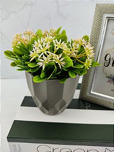 Vaso Melamina com Flor Artificial para Decoração - Loja de Decoração Online  | Comprar Artigos de Decoração para Sala | Decor Centro