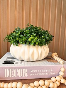 Equibana Cerâmica Bege com Pick Amendoim Artificial