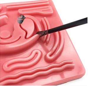 Modulo Sutura Simulador caixa Video laparoscopia Sutura