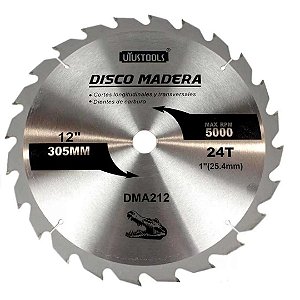 Disco Serra Circular P/Madeira 12"- 24 Dentes - UYUSTOOLS