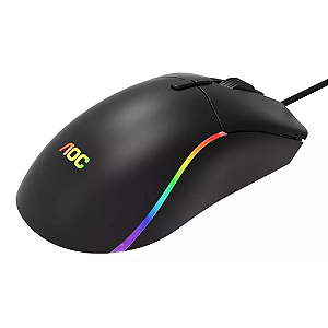 Mouse Gamer Aoc Pixart 3327 1200dpi Rgb Gm310 Preto