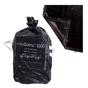 Lona Vinilona 1000 Sansuy Original 3,5x6,5 Preta 6,5x3,5