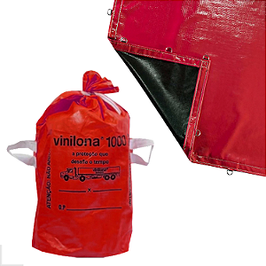 Lona Vinilona 1000 Sansuy Original 5,1x9,5 Vermelha 9,5x5,1