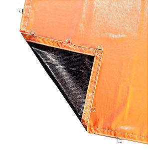 Lona Vinil Carga Pesada 1000 Caminhão 4x9,5 Laranja 9,5x4