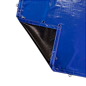 Lona Vinil Carga Pesada 1000 Caminhão 4,3x10,3 Azul 10,3x4,3