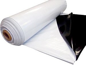 Lona Preta E Branca Dupla Face 150 Micras Silagem 8x16 / 16x8
