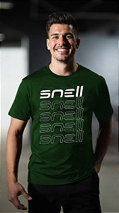 Camiseta SNELL MultiLogo Musgo