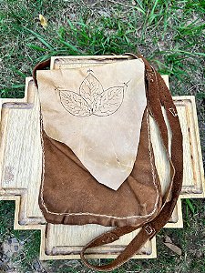 Bolsa Xamânica em Couro de Boi - Tamanho Grande