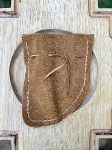 Bolsa Xamânica em Couro de Boi - Tamanho Médio