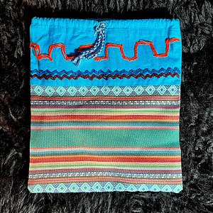 Bolsa Xamânica Artesanal para Cachimbo, Tabaco e outras Medicinas - B