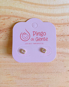 Brinco Malu rosa claro