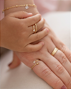 Anéis Mãe e Filha Bianca