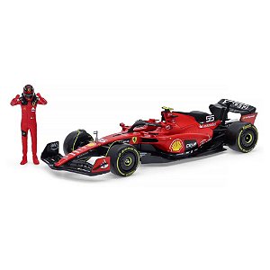 Miniatura Ferrari F1 Sf23 Piloto #55 Sainz 1:24 Bburago
