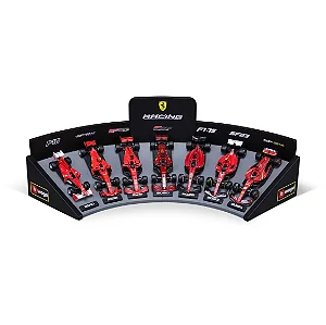 Formula 1 Ferrari Racing  Coleção 7 Carros 1:43 com Acrílico