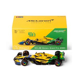 F1 Mclaren Mcl38 Senna #81 Piastri 1:43 Case Acrílico 1/43