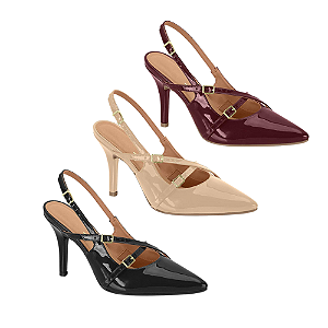 Scarpin Metalizado Texturizado 10cm Feminino Vizzano - Khadija Moda&Casa