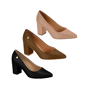 Scarpin Feminino Salto 7 cm Confortável Casual Vizzano